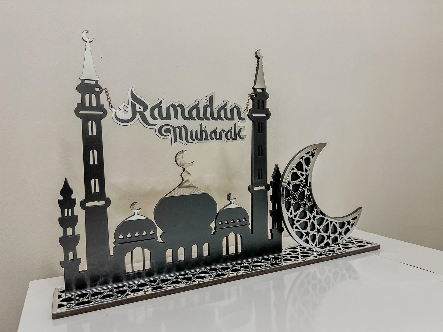 Islamic Home Decor and Wall Art,Eid Mubarak Signs,Muslim gifts,Ramadan Decoration,Eid Mubarak Decor for Tables,Ramadan Kareem