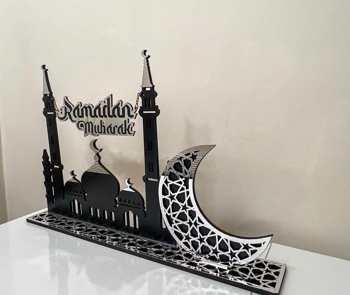 Islamic Home Decor and Wall Art,Eid Mubarak Signs,Muslim gifts,Ramadan Decoration,Eid Mubarak Decor for Tables,Ramadan Kareem