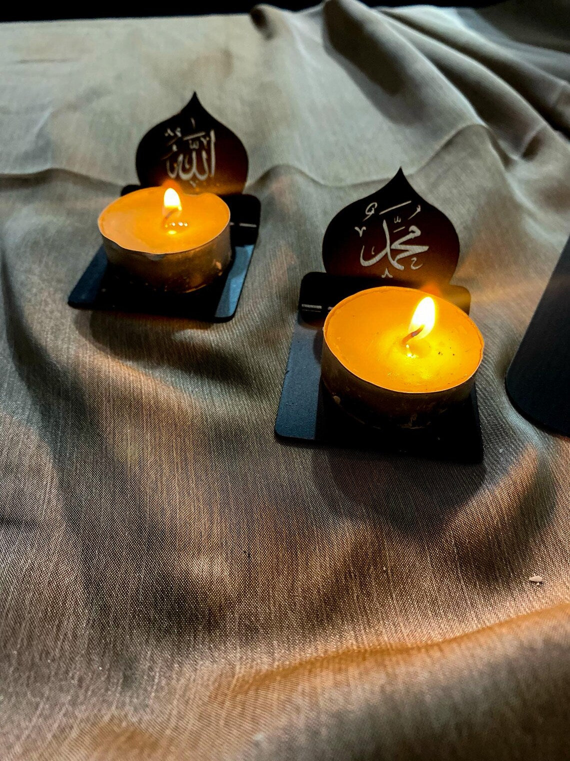 Islamic Metal Candle Holder & Incense Burner - Unique Home Decor, Spiritual Gift, Elegant Design, Home Decor, Muslim Eid Mubarak